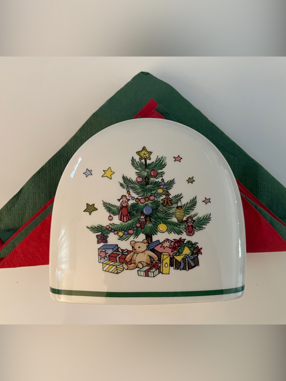 NIKKO Christmastime Vintage Napkin Holder